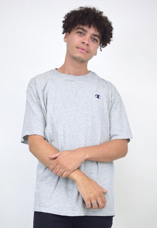 VINTAGE 90S CHAMPION GREY TEE
