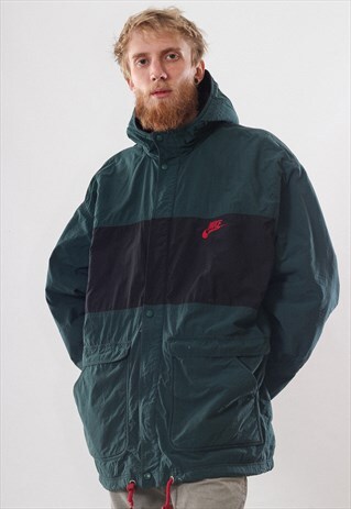 RARE VINTAGE MENS NIKE BIG LOGO WINTER JACKET