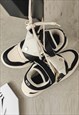 CHUNKY SOLE GRUNGE SNEAKERS HIGH PLATFORM SKATER SHOES BLACK