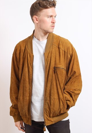 VINTAGE SUEDE BOMBER JACKET