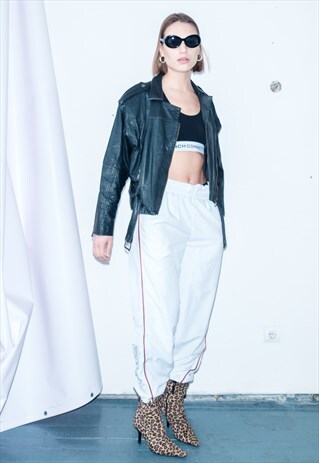 VINTAGE LEATHER CROP JACKET