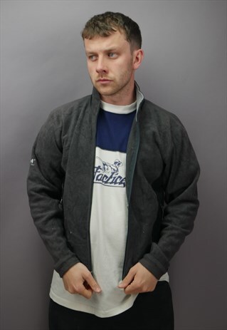 VINTAGE HELLY HANSEN FLEECE IN GREY WITH LOGO