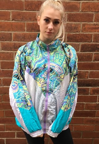 VINTAGE RETRO AZTEC PATTERNED JACKET 80S SPORTS COAT