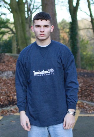 VINTAGE NAVY TIMBERLAND SWEATSHIRT