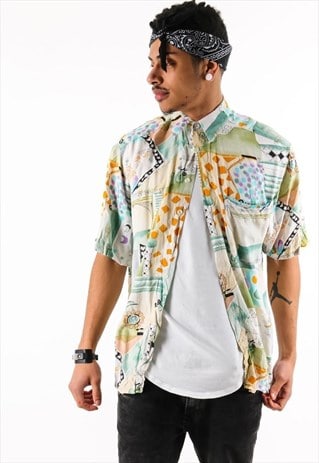 VINTAGE PATTERN SHIRT PSAW242D
