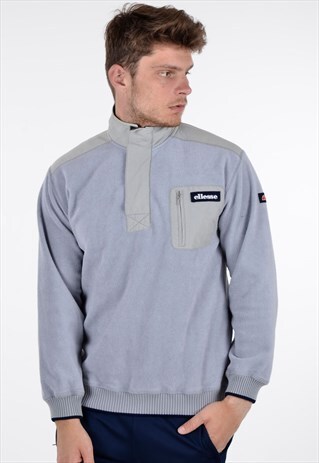 ELLESSE GREY FLEECE SWRATSHIRT TOP M