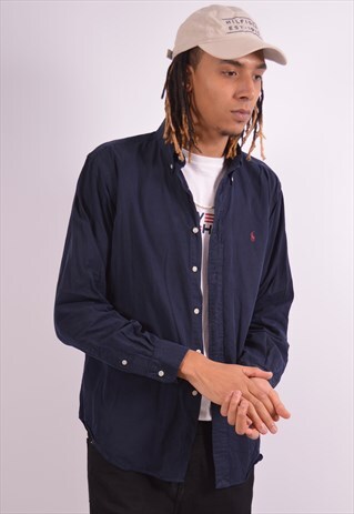 VINTAGE RALPH LAUREN SHIRT NAVY BLUE
