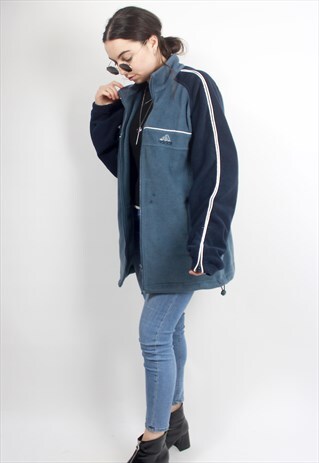 90'S RETRO CLASSIC RAVE OVERSIZED FLEECE JACKET