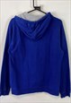 BLUE CHAMPION PULLOVER HOODIE WOMENS LARGE