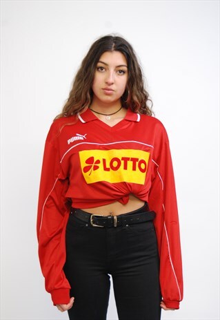 VINTAGE PUMA LONG SLEEVE FOOTBALL SHIRT