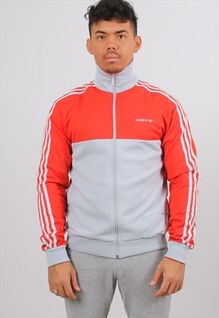 ADIDAS MEDIUM RED LIGHTWEIGHT TRACK JACKET