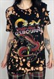 OZZY OSBOURNE BLEACHED DISTRESSED BAND SHIRT SIZE SMALL 