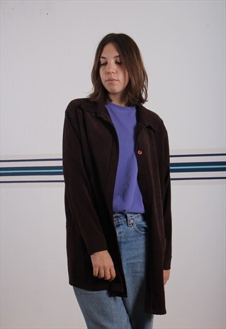 BROWN SUEDE SHIRT
