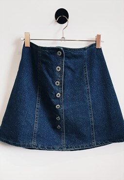 Vintage 1970s Denim Mini Skirt 