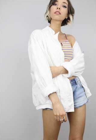 VINTAGE 80S 90S OVERSIZED FESTIVAL SHELL JACKET