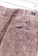 VINTAGE LANDS' END CORDUROY CHINOS LIGHT BROWN WITH POCKETS