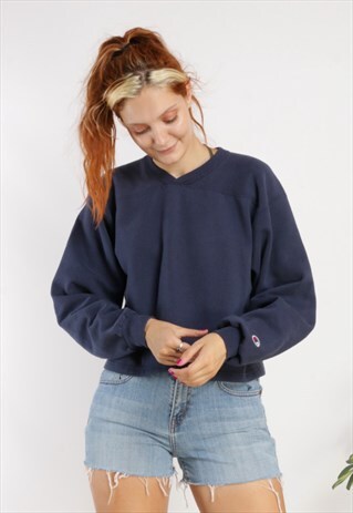 VINTAGE CHAMPION CROPPED SWEATSHIRT Z868