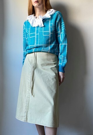 VINTAGE HANDMADE REVERSIBLE SKIRT SIZE 10/12