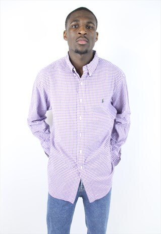 VINTAGE POLO RALPH LAUREN CHECK SHIRT