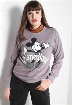 Vintage Disneyland Mickey Mouse Sweatshirt Grey