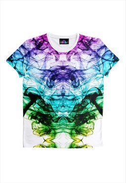Festival & Rave Bright T-shirt - Tie Dye Smoke