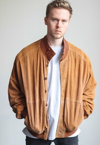 VINTAGE SUEDE BOMBER JACKET