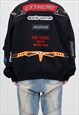 PATCHWORK RACING JACKET MOTORSPORT BOMBER MOTORCYCLE COAT