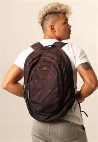 VINTAGE ADIDAS EMBROIDERED LOGO RUCKSACK BAG