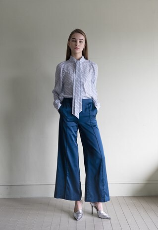 SATIN WIDE TROUSER