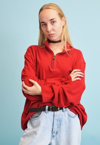 90'S RETRO CHAPS OVERSIZED SLOUCHY BOYFRIENDS SWEATSHIRT