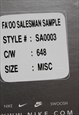 RETRO CLASSIC NIKE 2006 DUFFLE BAG IN RED - SAMPLE BAG 