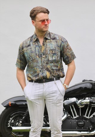 CSC WATER COLOUR ABSTRACT VINTAGE SHIRT