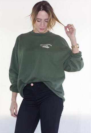 RETRO OVERSIZED GARAGE INDIANA MILITARY JUMPER