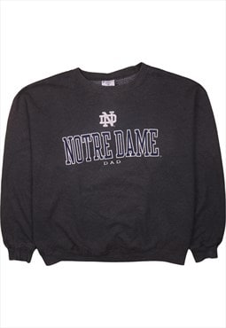 Vintage 90's Champion Sweatshirt Notre Dame Crew Neck Grey