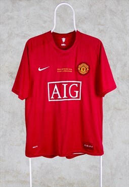 Vintage Manchester United 2007-08 Football Shirt Ronaldo 7