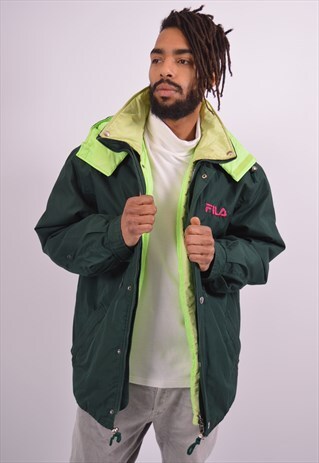 VINTAGE FILA DOUBLE JACKET GREEN