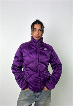 Purple 90s The North Face 550 Series Puffer Jacket Coat