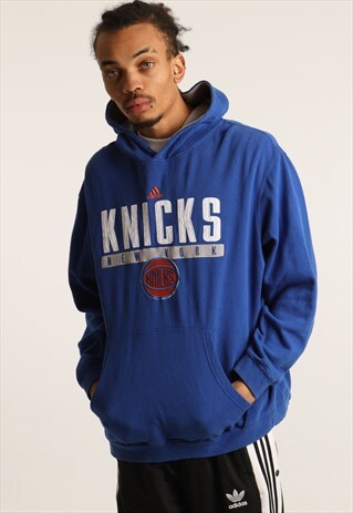 VINTAGE ADIDAS EMBROIDERED NEW YORK KNICKS HOODIE