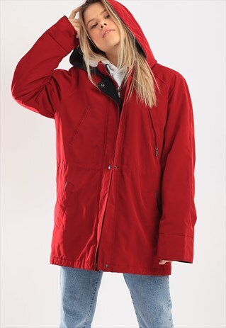 VINTAGE NAUTICA WINDBREAKER COAT MAROON