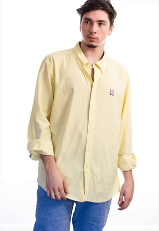 VINTAGE TOMMY HILFIGER LOGO SHIRT 90S XL 7.7