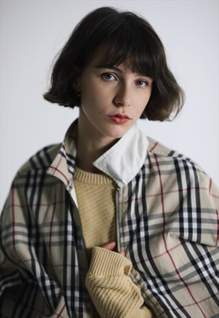 RARE BURBERRY VINTAGE REVERSIBLE NOVA CHECK JACKET