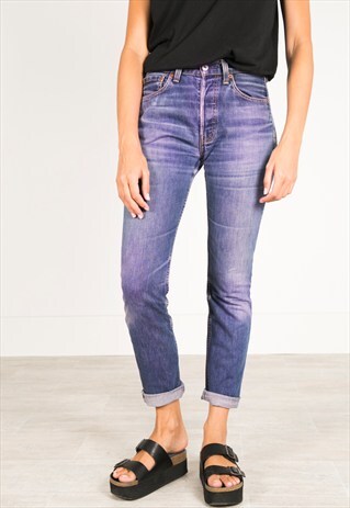 VINTAGE 80S LEVI'S 501 SLIM FIT /AVELINASREWORKS/ R005