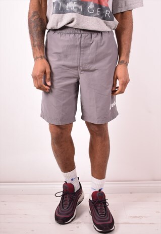 ASICS MENS VINTAGE SHORTS MEDIUM GREY 90S