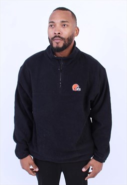 Vintage lee sport NFL black quarter zip fleece sweatshirt