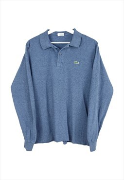 Vintage Lacoste Poloshirt long sleeves in Blue M
