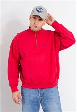 Vintage 90s Asics sweatshirt in red