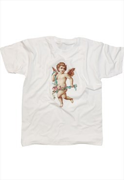 Cherub Baby Angel T-Shirt Vintage Art Aesthetic Print