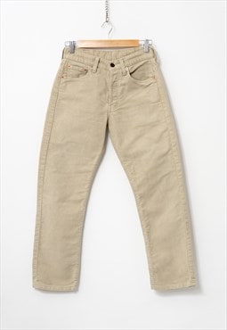 Levi's 535 vintage 90's jeans in beige straight leg denim
