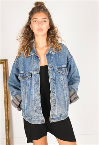 VINTAGE 80S LEVIS WINTER BLANKET JACKET / R1160C403