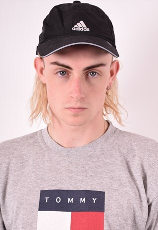 ADIDAS MENS VINTAGE CAP ONE SIZE BLACK 90S